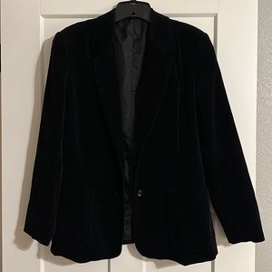 Vintage Black Velvet Blazer